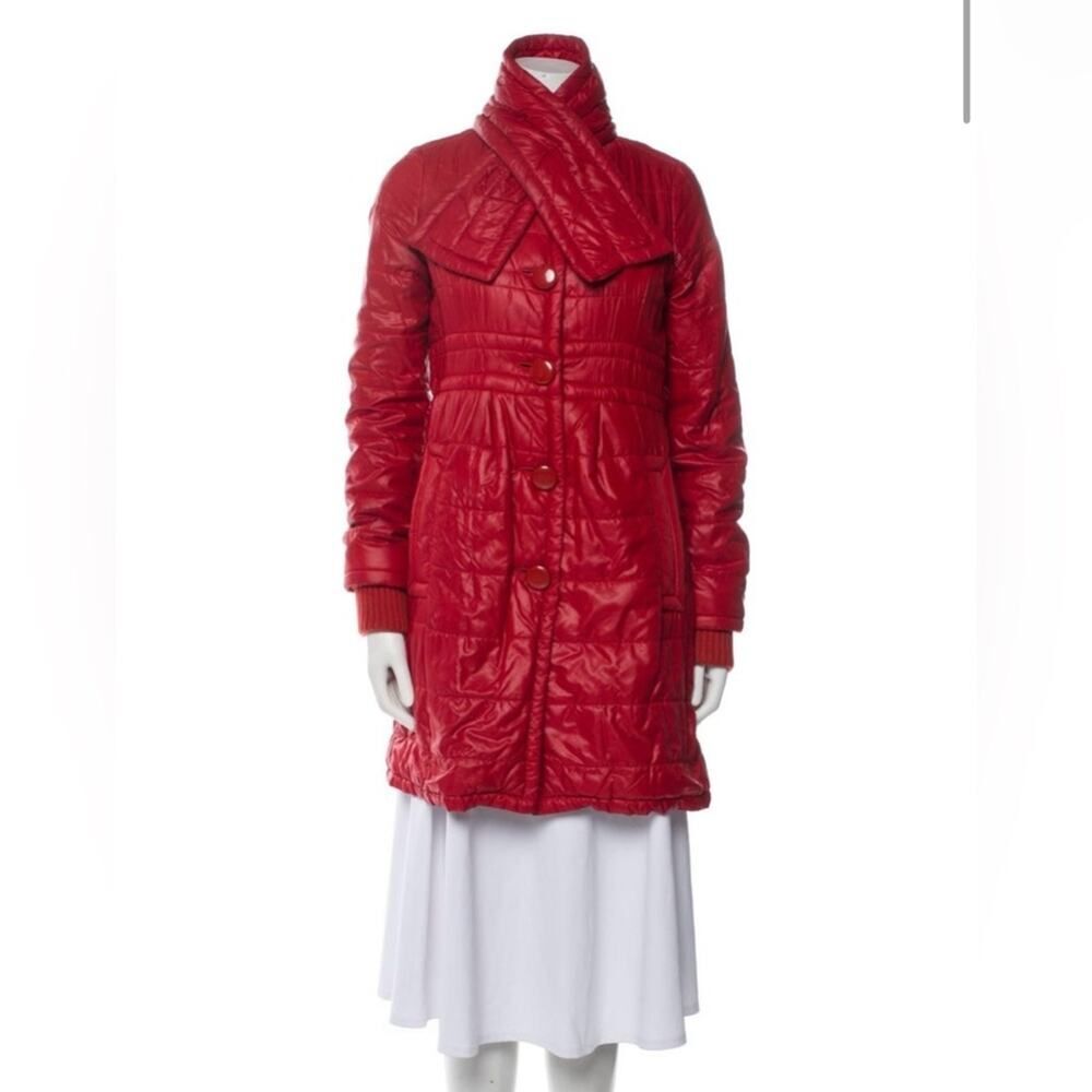 Marc Jacobs Ruby Red Parka Puffer - Sz XS - DRY CLEAN ONLY - GorpCore Winter Y2K
